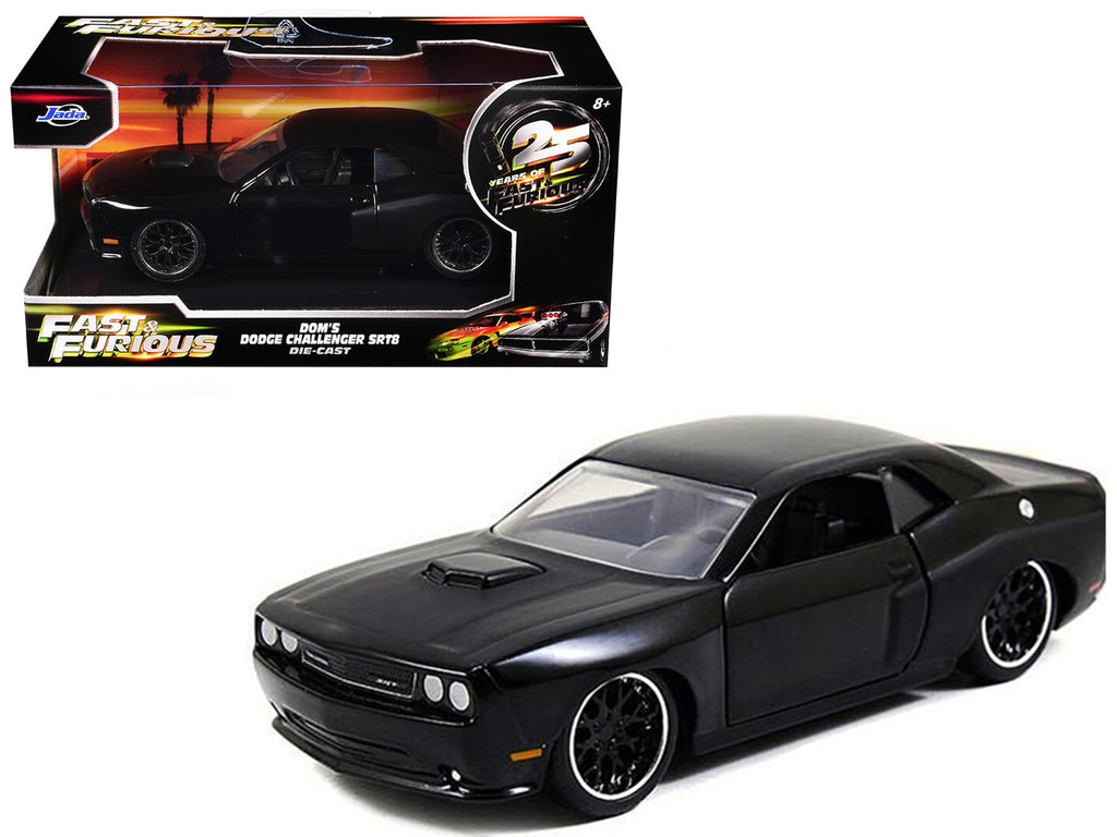 Dom's Dodge Challenger SRT8 Black "Fast & Furious" Movie 1/32 Diecast Model Car by Jada-4
