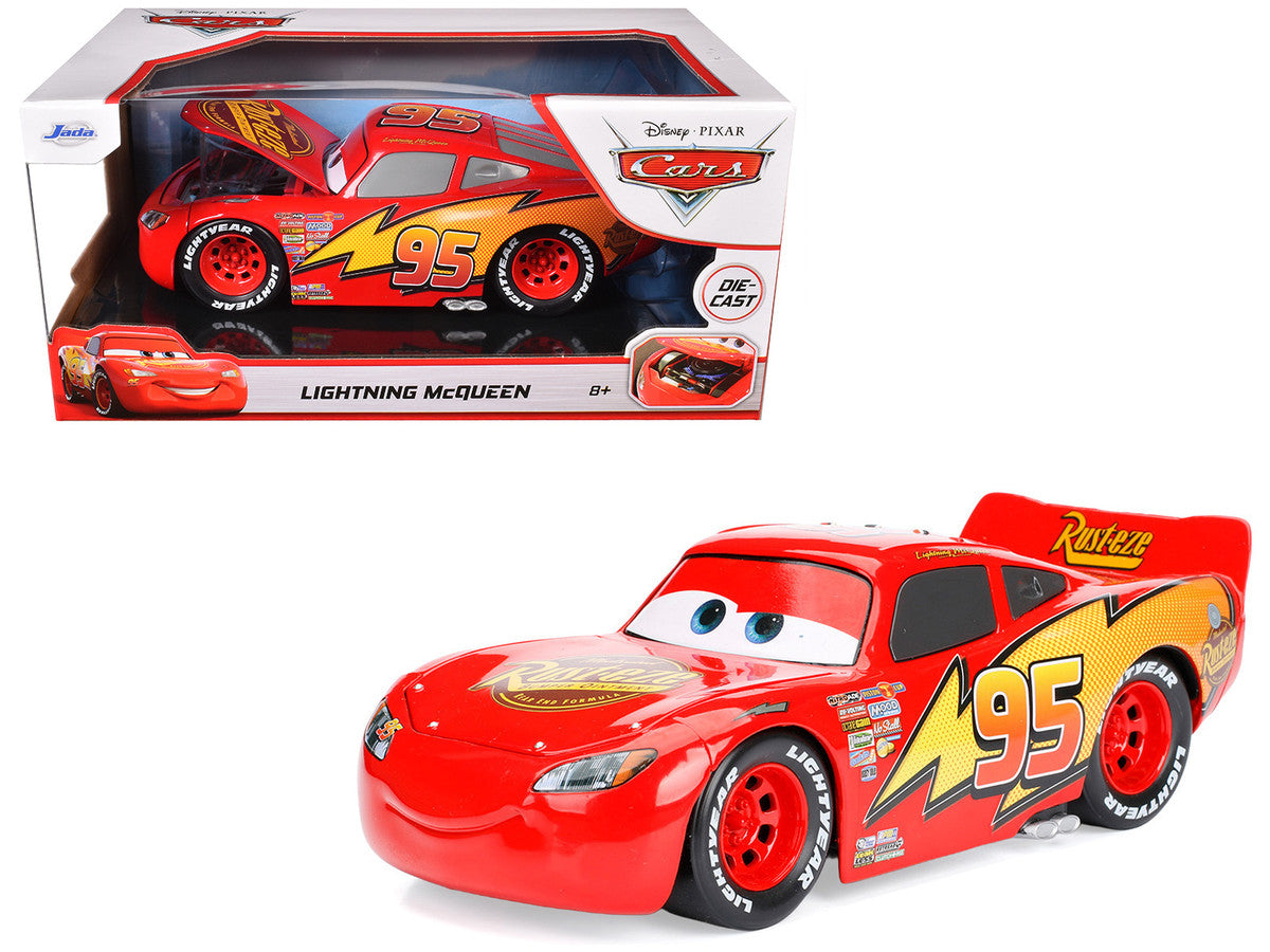 Lightning McQueen #95 Red Disney & Pixar "Cars" Movie "Hollywood Rides" Series Diecast Model Car by Jada-4
