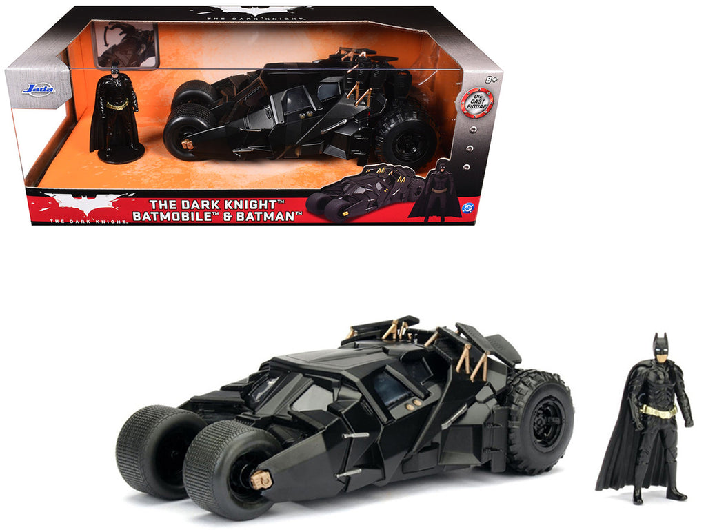 2008 "The Dark Knight" Tumbler Batmobile with Batman Diecast Figurine 1/24 Diecast Model Car by Jada-3