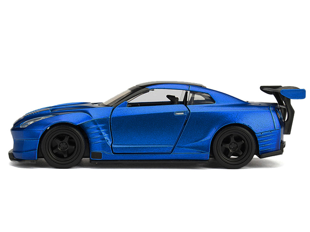 Brian's 2009 Nissan GTR R35 Blue Ben Sopra "Furious 7" (2015) Movie "25 Years of Fast & Furious" Series 1/32 Diecast Model Car by Jada-3