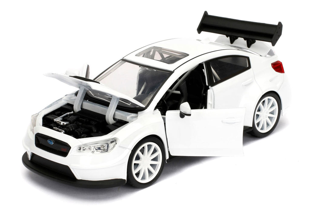 Mr. Little Nobody's Subaru WRX STI White "Fast & Furious F8: The Fate of the Furious" Movie 1/24 Diecast Model Car  by Jada-1