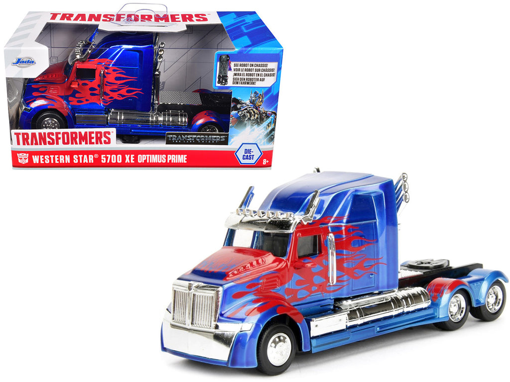 Western Star 5700 XE Phantom Truck Tractor Optimus Prime "Transformers: The Last Knight" (2017) Movie "Hollywood Rides" Series 1/32 Diecast Model Car by Jada-3