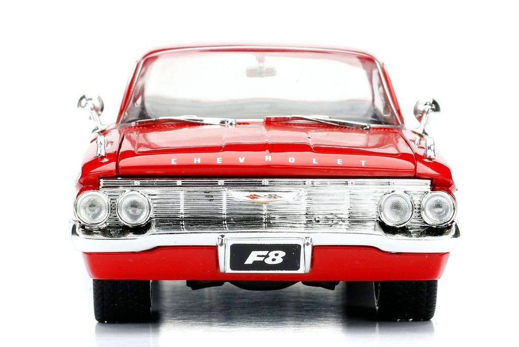 Dom's Chevrolet Impala Red "Fast & Furious F8: The Fate of the Furious" (2017) Movie "25 Years of Fast & Furious" Series 1/24 Diecast Model Car by Jada-4