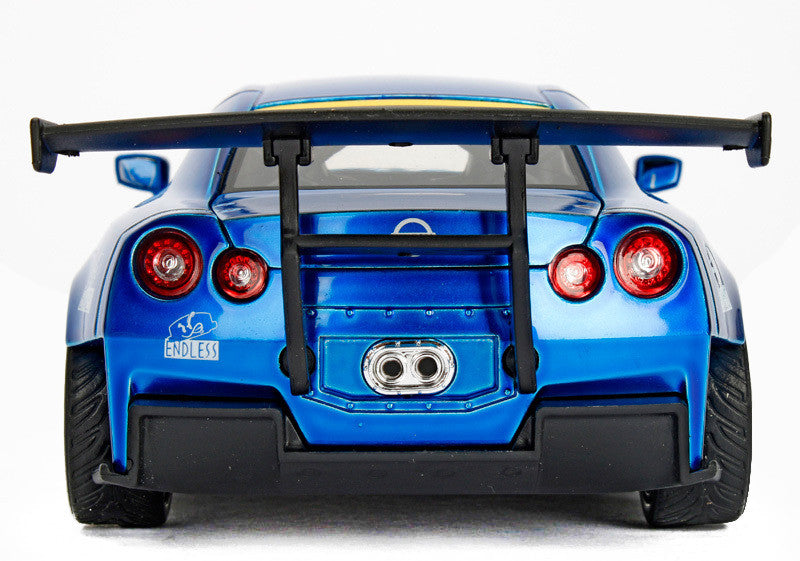 2009 Nissan GT-R (R35) Ben Sopra Blue JDM Tuners 1/24 Diecast Model Car  by Jada-3