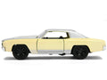 Chevrolet Monte Carlo Cream with Silver Hood and Top "The Fast and the Furious: Tokyo Drift" (2006) Movie "Fast & Furious" Series 1/32 Diecast Model Car by Jada-0