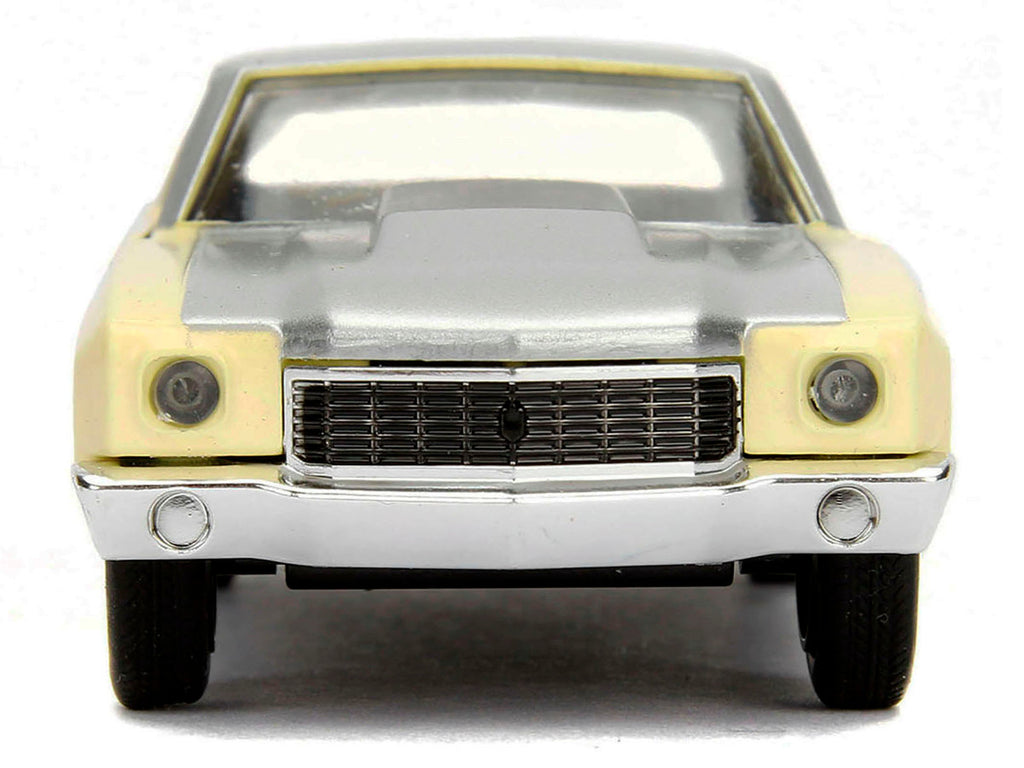 Chevrolet Monte Carlo Cream with Silver Hood and Top "The Fast and the Furious: Tokyo Drift" (2006) Movie "Fast & Furious" Series 1/32 Diecast Model Car by Jada-2
