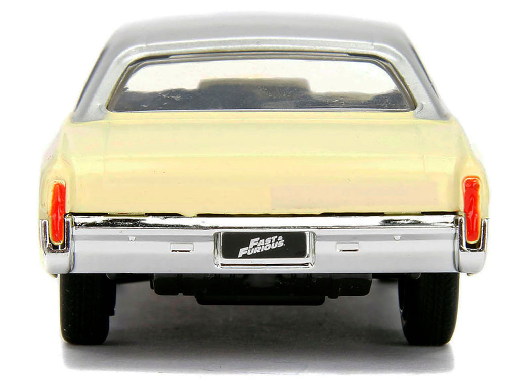 Chevrolet Monte Carlo Cream with Silver Hood and Top "The Fast and the Furious: Tokyo Drift" (2006) Movie "Fast & Furious" Series 1/32 Diecast Model Car by Jada-3