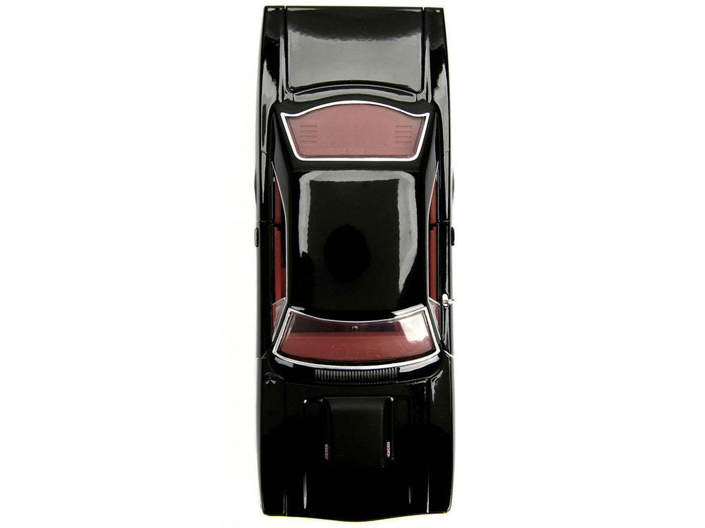 1970 Plymouth Road Runner 440 Black with Red Interior "Bigtime Muscle" Series 1/24 Diecast Model Car by Jada-4