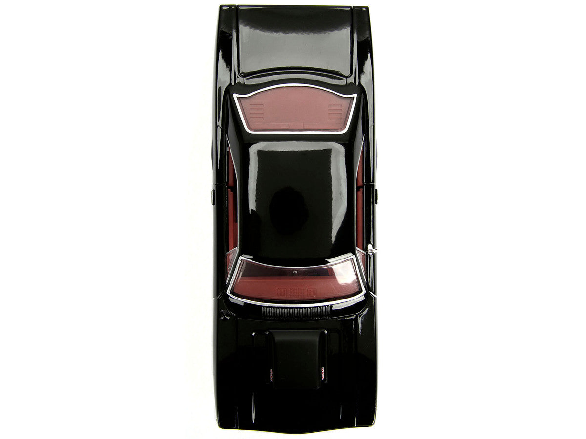 1970 Plymouth Road Runner 440 Black with Red Interior "Bigtime Muscle" Series 1/24 Diecast Model Car by Jada-4