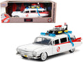 1959 Cadillac Ambulance Ecto-1 White "Ghostbusters" Movie "Hollywood Rides" Series 1/24 Diecast Model Car by Jada-0