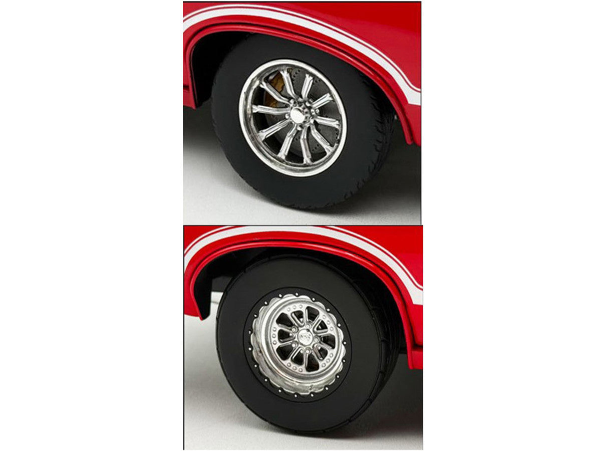 Drag Wheel and Tire Set of 4 pieces from "1970 Oldsmobile 442 W30 W-Machine" for 1/18 Scale Model by Acme-0
