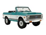1972 Chevrolet Blazer K/5 "Route 66 100th Anniversary" Green and White with Black Stripes Limited Edition 1/18 Diecast Model Car by ACME-1