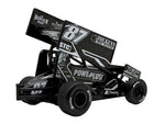 Winged Sprint Car #87 Aaron Reutzel "Power Plus" Black (2026) 1/50 Diecast Model Car by ACME-3
