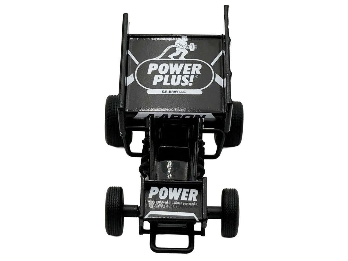 Winged Sprint Car #87 Aaron Reutzel "Power Plus" Black (2026) 1/50 Diecast Model Car by ACME-4