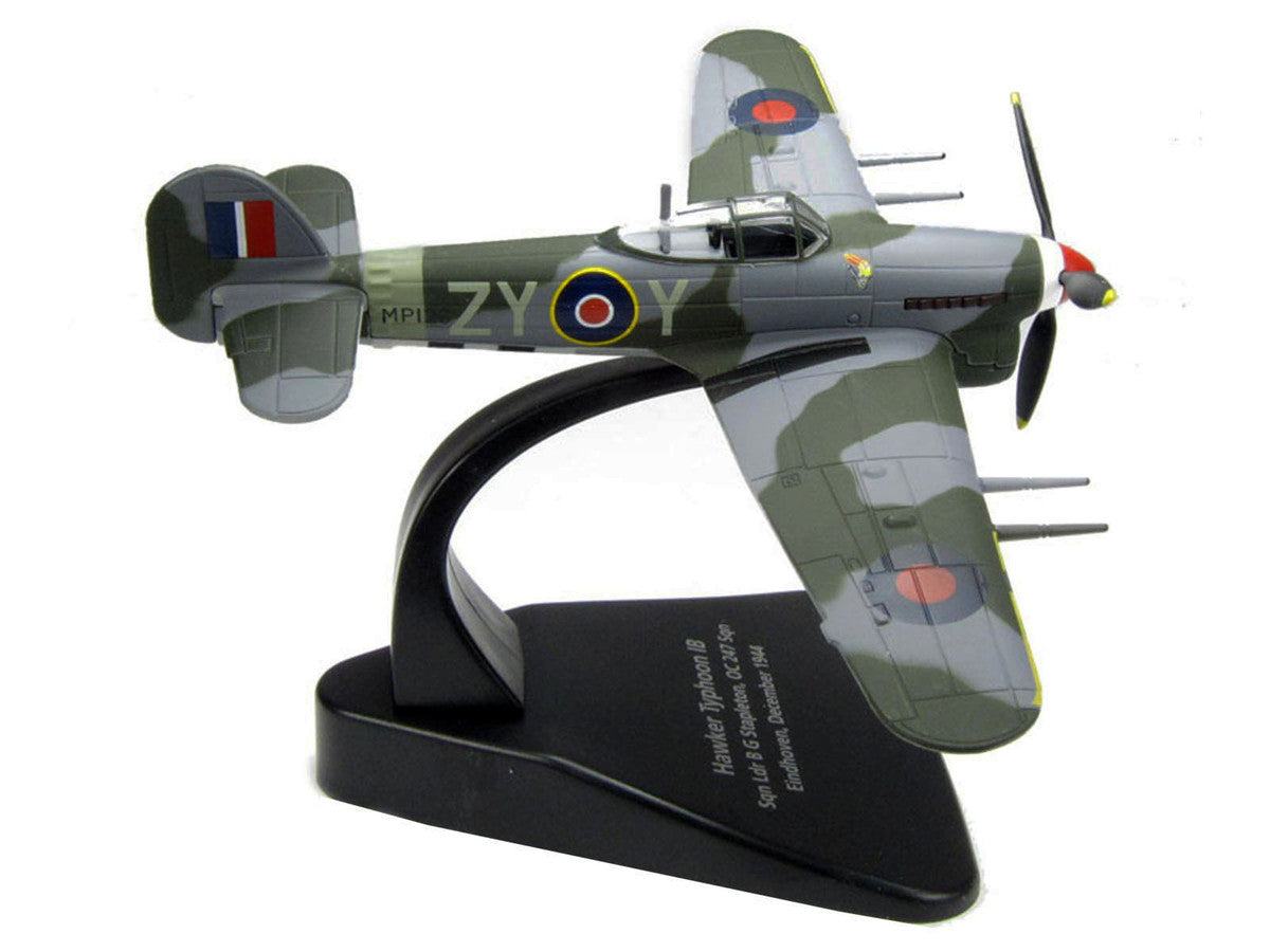 Hawker Typhoon Mk.IB Fighter-Bomber Aircraft "MP126 No.247 Squadron Gerald Stapleton RAF Eindhoven Holland" (1944) Royal Air Force "Oxford Aviation" Series 1/72 Diecast Model Airplane by Oxford Diecast-2
