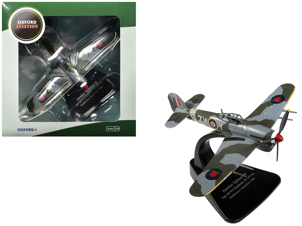 Hawker Typhoon Mk.IB Fighter-Bomber Aircraft "MP126 No.247 Squadron Gerald Stapleton RAF Eindhoven Holland" (1944) Royal Air Force "Oxford Aviation" Series 1/72 Diecast Model Airplane by Oxford Diecast-4