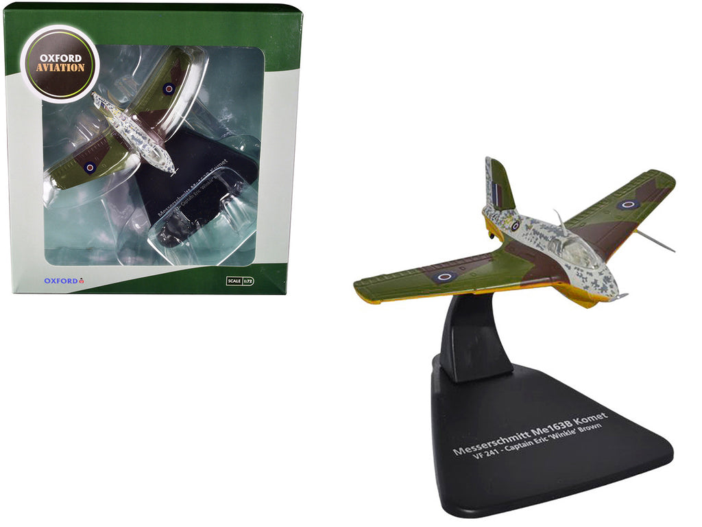 Messerschmitt Me 163B Komet Rocket Plane VF 241 Captain Eric 'Winkle' Brown "Oxford Aviation" Series 1/72 Diecast Model Airplane by Oxford Diecast-2