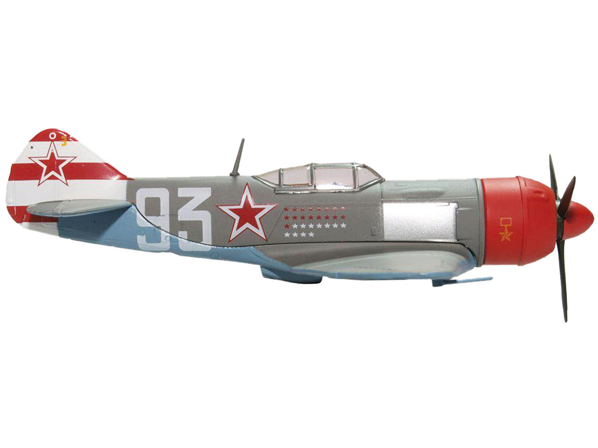 Lavochkin LA7 Fighter Plane Sergei Federovich Dolgushin 156th Fighter Regiment (1945) "Oxford Aviation" Series 1/72 Diecast Model Airplane by Oxford Diecast-1