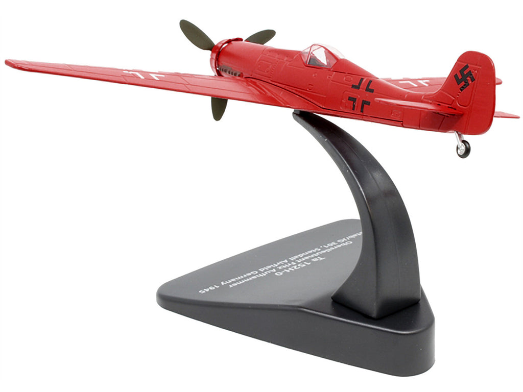 Focke-Wulf Ta 152H-0 War Plane Oberstleutnant Fritz Aufhammer Stab/JG 301 Stendall Airfield Germany (1945) "Oxford Aviation" Series 1/72 Diecast Model Airplane by Oxford Diecast-2