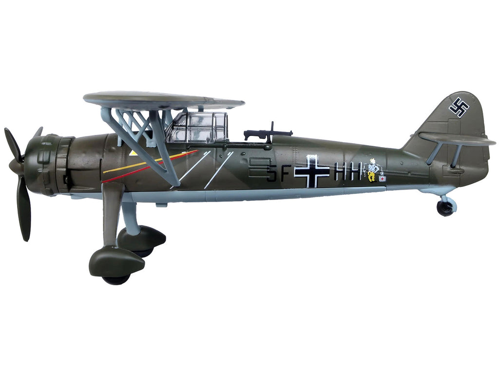 Henschel Hs 126 A-1 Reconnaissance Aircraft "Hannes Gaub Gerd Scroder 1.(H)/14 Invasion of Poland" (1939) German Luftwaffe "Oxford Aviation" Series 1/72 Diecast Model Airplane by Oxford Diecast-2