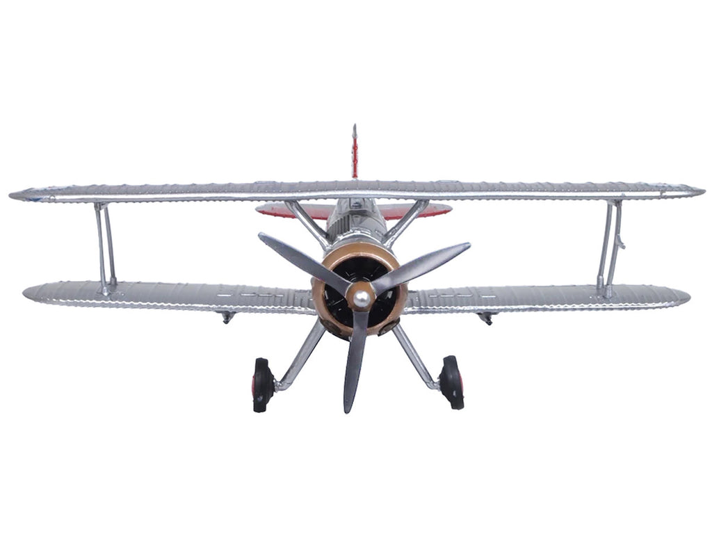 Gloster Gladiator Fighter Aircraft "No. 72 Squadron Church Fenton" (1937) British Royal Air Force "Oxford Aviation" Series 1/72 Diecast Model Airplane by Oxford Diecast-2