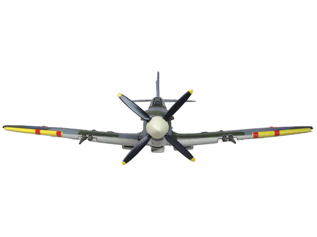 Supermarine Spitfire LF MK IXe Fighter Aircraft "TE565 10th (Czech) Fighter Squadron RAF Manston" Royal Air Force 1/72 Diecast Model Airplane by Oxford Diecast-1