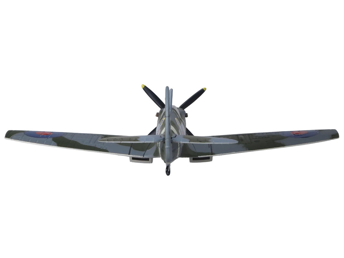 Supermarine Spitfire LF MK IXe Fighter Aircraft "TE565 10th (Czech) Fighter Squadron RAF Manston" Royal Air Force 1/72 Diecast Model Airplane by Oxford Diecast-3