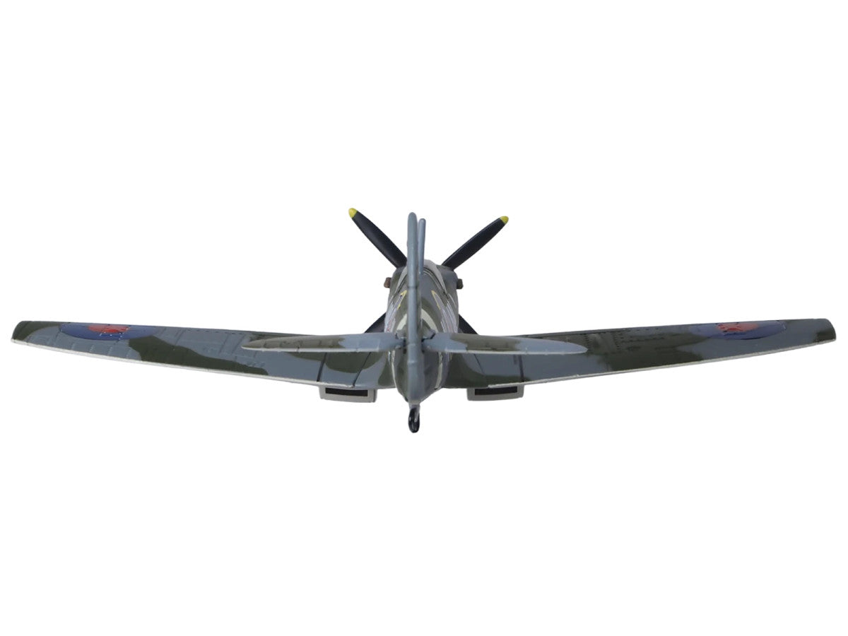 Supermarine Spitfire LF MK IXe Fighter Aircraft "TE565 10th (Czech) Fighter Squadron RAF Manston" Royal Air Force 1/72 Diecast Model Airplane by Oxford Diecast-0