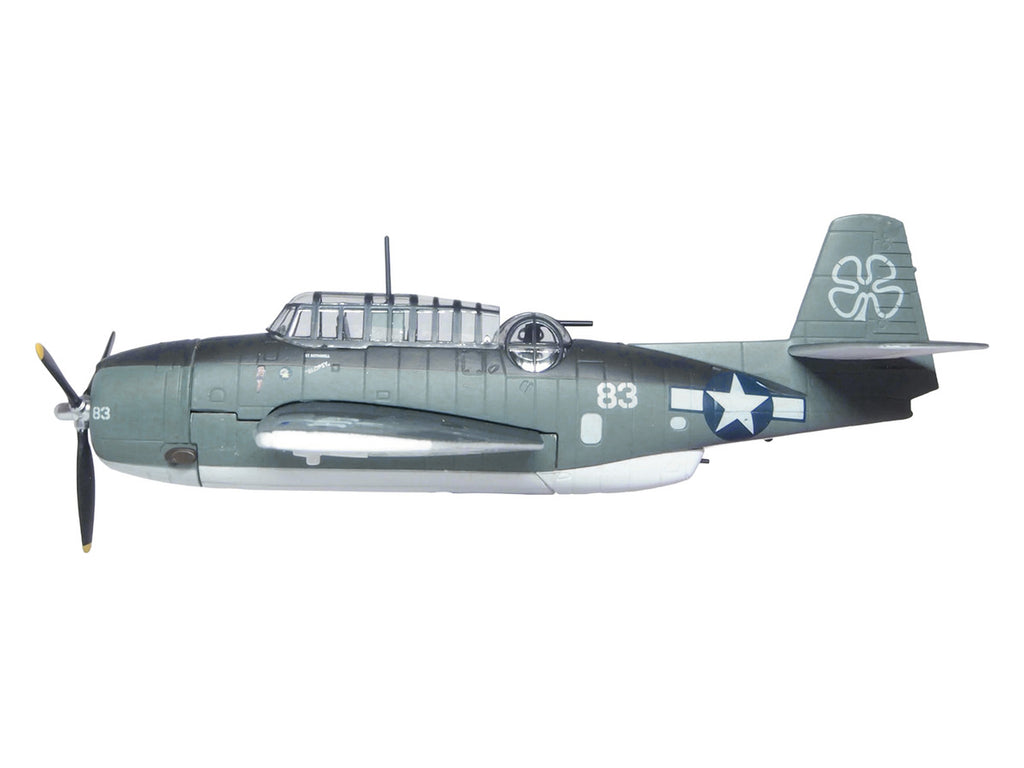 Grumman Avenger TBM-1C Aircraft "White 83 Blopsy VC-76 Petrof Bay" (1945) United States Navy "Oxford Aviation" 1/72 Diecast Model Airplane by Oxford Diecast-2