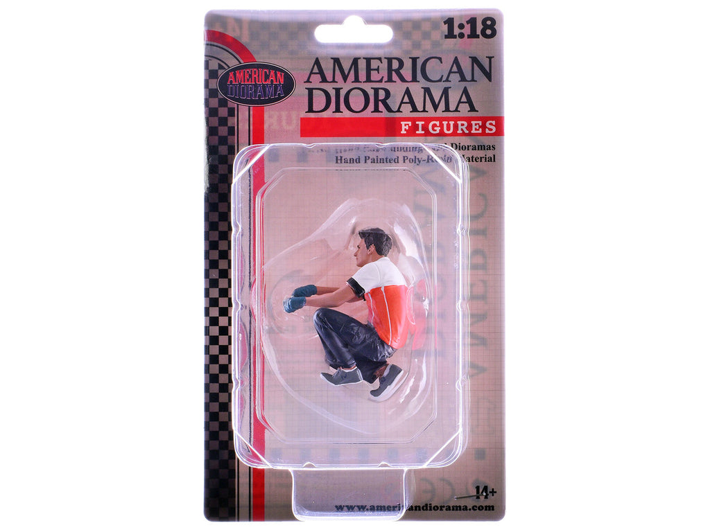 "Race Crew" Figure #5 for 1/18 scale models by American Diorama-1