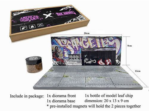 "American Diorama X INK BMBRS - LA Graffiti" Street Art Diorama for 1/64 Scale Models by American Diorama-0