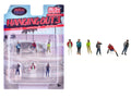 "Hanging Out #3" 6 piece Diecast Figure Set (6 Figures) Limited Edition for 1/64 Scale Models by American Diorama-0