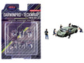 "DarwinPro x Teckwrap Crew" 6 piece Diecast Figure Set (6 Figures) Limited Edition for 1/64 Scale Models by American Diorama-0