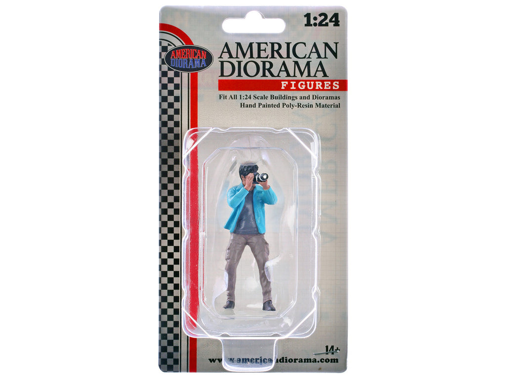 "Photographers" Figure #1 for 1/24 Scale Models by American Diorama-0