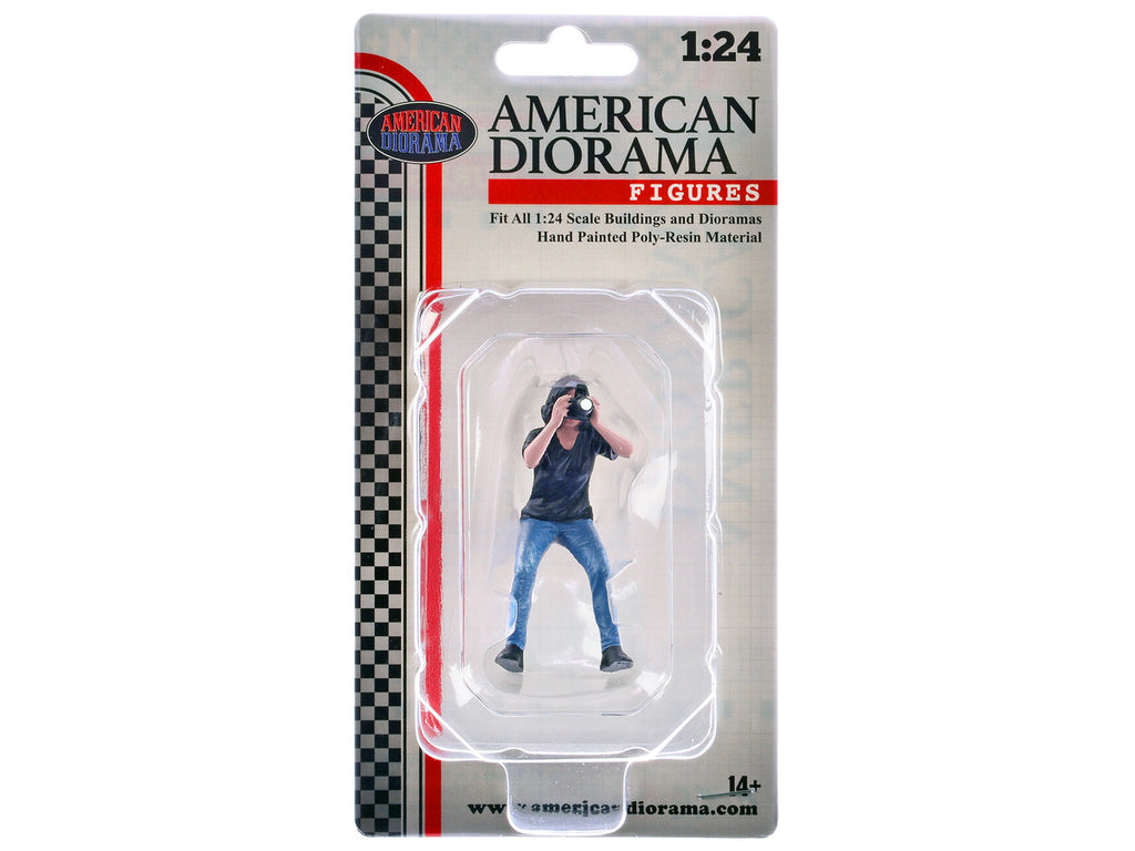 "Photographers" Figure #4 for 1/24 Scale Models by American Diorama-3