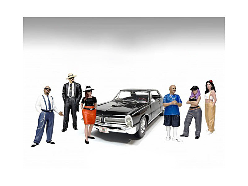 "Hanging Out 3" 6 piece Figure Set for 1/24 Scale Models by American Diorama-0