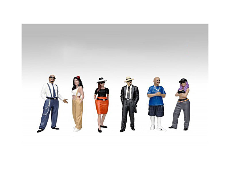 "Hanging Out 3" 6 piece Figure Set for 1/24 Scale Models by American Diorama-2