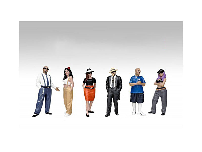 "Hanging Out 3" 6 piece Figure Set for 1/18 Scale Models by American Diorama-2