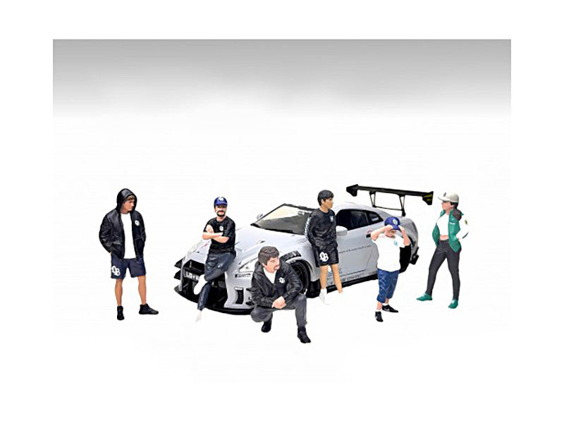 "LB Nation" 6 piece Figure Set for 1/18 Scale Models by American Diorama-0