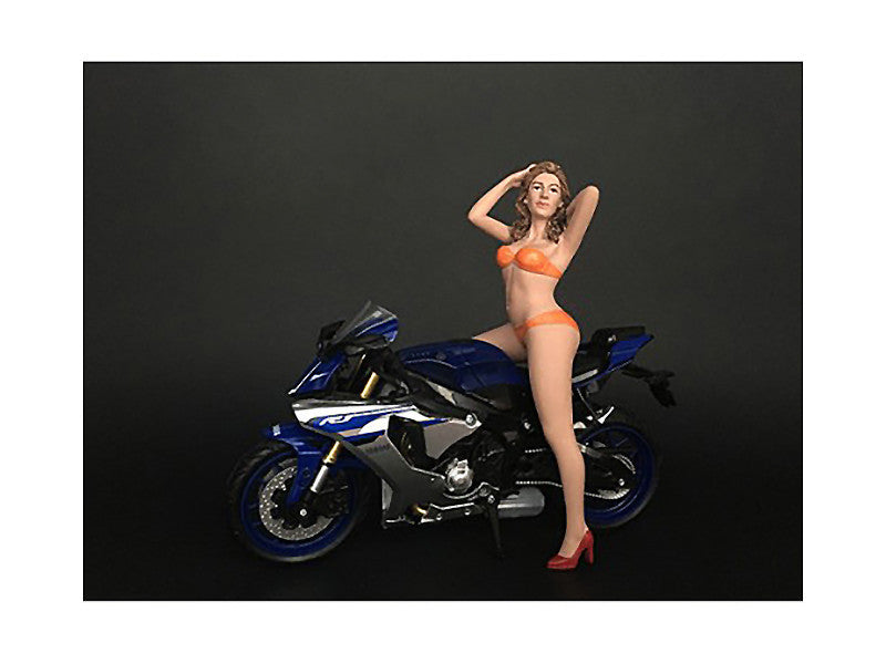 Hot Bike Model Cindy Figurine for 1/12 Scale Motorcycle Models by American Diorama-0