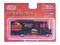 Food Truck "The Burger Truck" Black with Graphics 1/64 Diecast Model by American Diorama-0