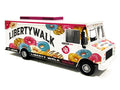 Food Truck "The LB Cafe Truck - Liberty Walk" White with Graphics 1/64 Diecast Model by American Diorama-0