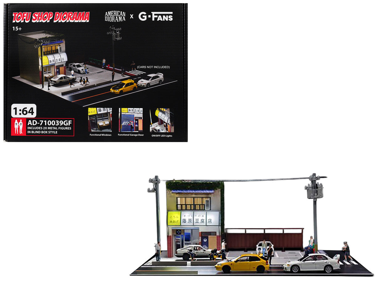 Akina Tofu Shop Diorama Set "American Diorama X G-Fans" Series for 1/64 Scale Models by American Diorama-5