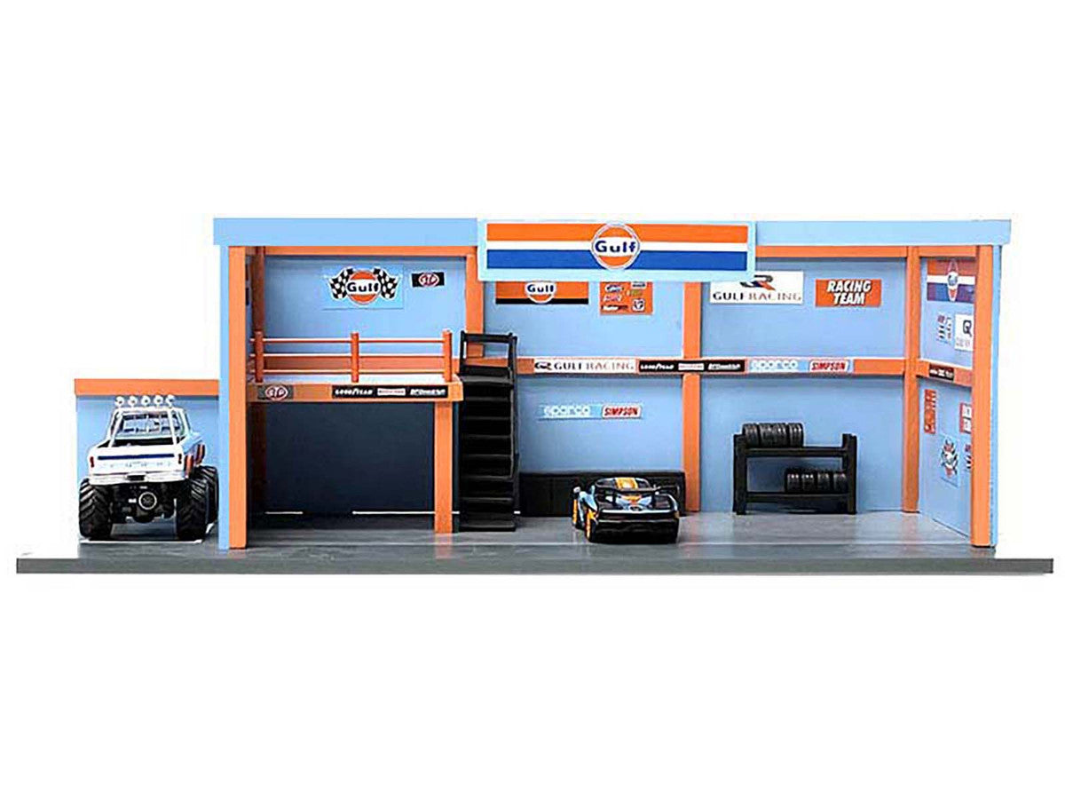 "Garage Diorama" Diorama with Decals for 1/64 Scale Models by American Diorama-0
