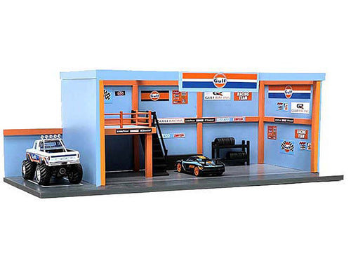 "Garage Diorama" Diorama with Decals for 1/64 Scale Models by American Diorama-1