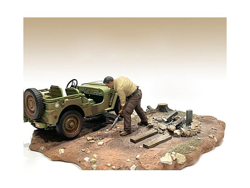 "4X4 Mechanic" Figure 4 for 1/18 Scale Models by American Diorama-0