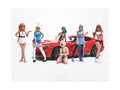 "Cosplay Girls" 6 piece Figure Set for 1/18 Scale Models by American Diorama-0