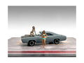 "Car Wash Girls" Set 1 Dorothy and Barbara 2 Piece Figure for 1/43 Scale Models by American Diorama-0