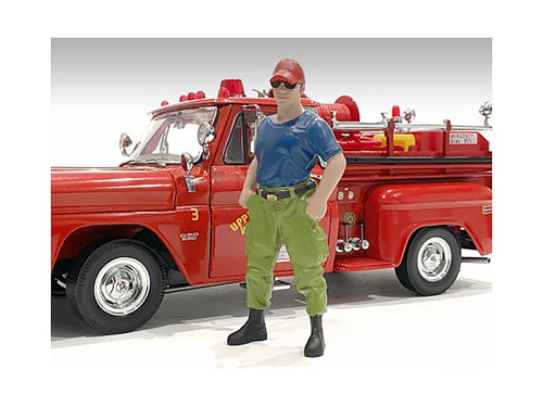 "Firefighters" Off Duty Figure for 1/18 Scale Models by American Diorama-0