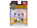 "Police Line 2" 6 piece Diecast Set (4 Police Figures 1 Dog Figure and 1 Accessory) Limited Edition to 4800 pieces Worldwide for 1/64 Scale Models by American Diorama-0